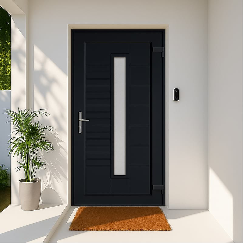 Porte d'Entrée en PVC STARTER MONTREUIL Standard 2150 x 900 mm