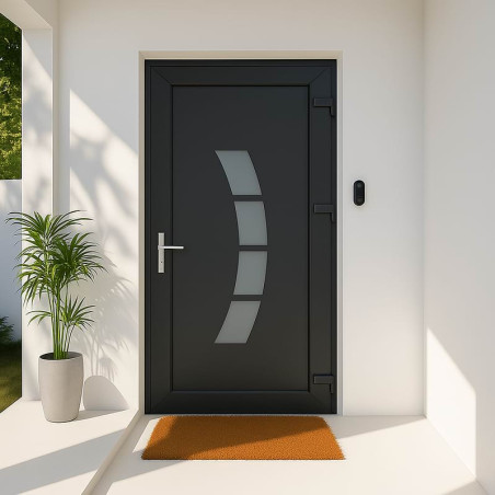 Porte d'Entrée en PVC STARTER CALAIS Standard 2150 x 900 mm