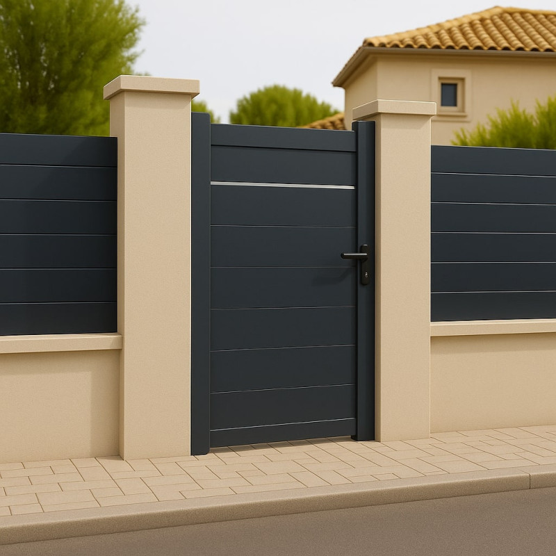 Portillon Turin Aluminium Sur Mesure