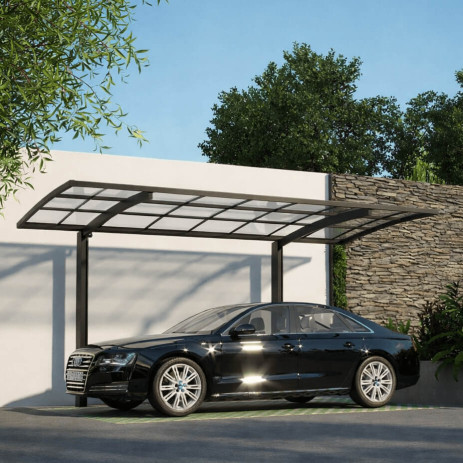 Carport Aluminium 2 Poteaux STARTER 5000 x 3000 mm