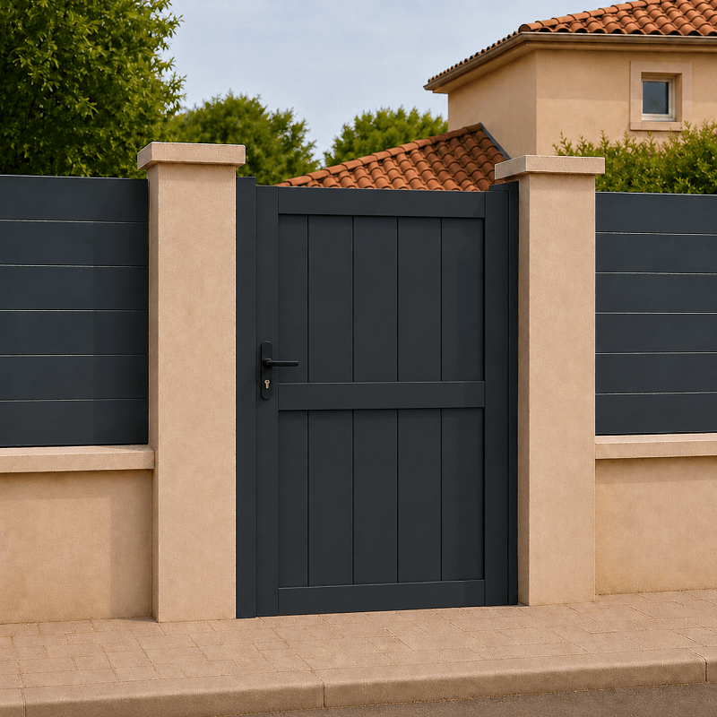 Portillon Cordoue Aluminium Standard Gris