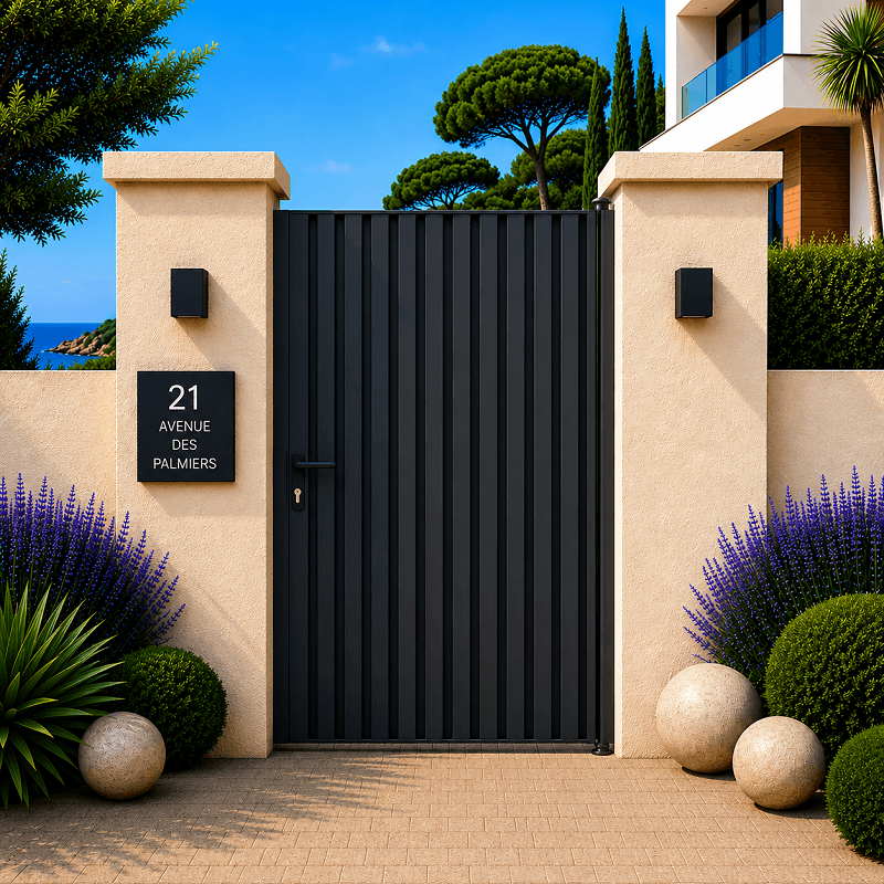 Portillon Label Aluminium Sur Mesure