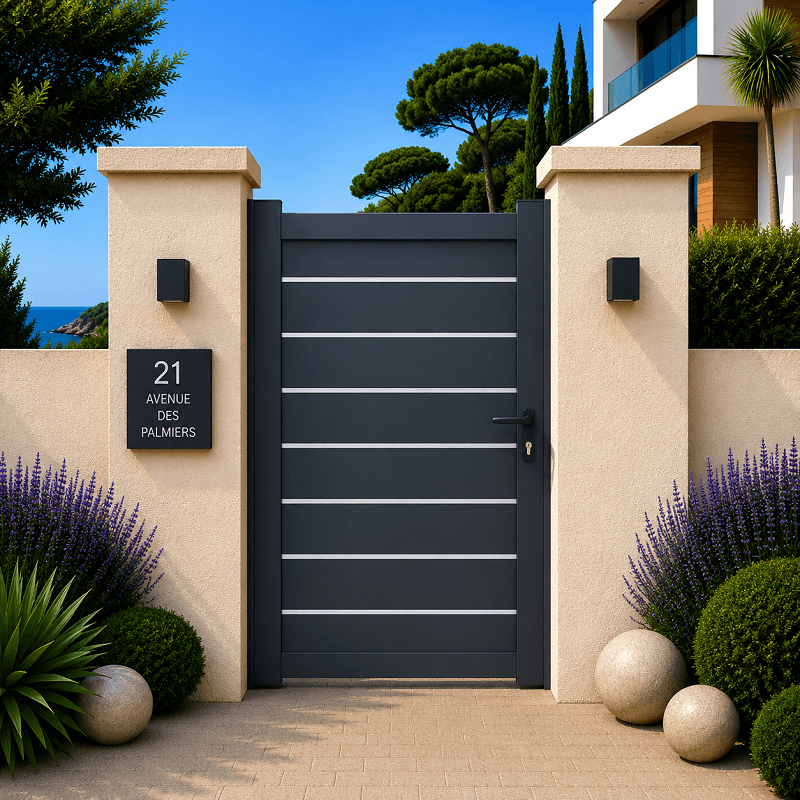 Portillon Bremen Aluminium Sur Mesure