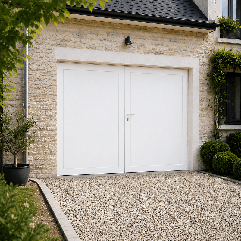 Porte de Garage Aluminium à Battant 2 Vantaux sur Mesure