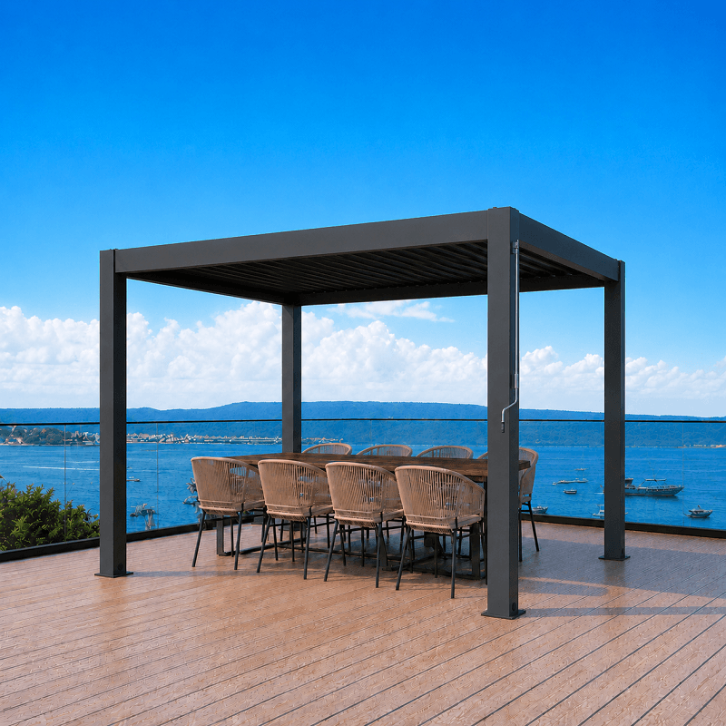 Pergola Bioclimatique Manuelle STARTER Autoportée Standard 4x4m