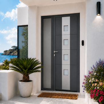 Porte d'Entrée en Aluminium...