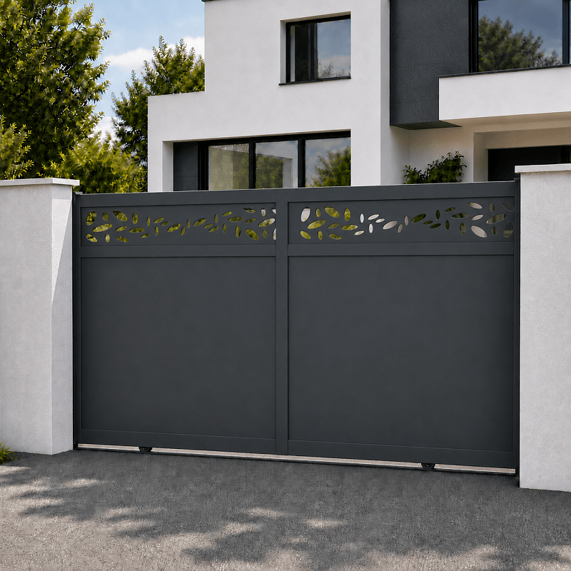 Portail Dortmund Aluminium Coulissant Sur Mesure 