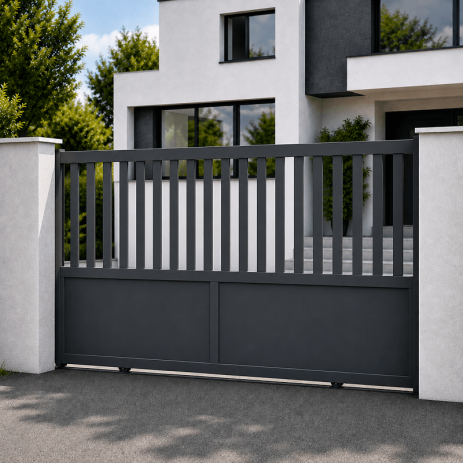 Portail Köln Aluminium Coulissant Sur Mesure