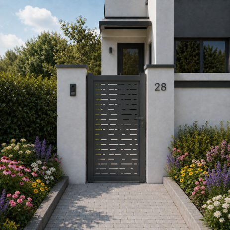 Portillon Brescia aluminium Standard