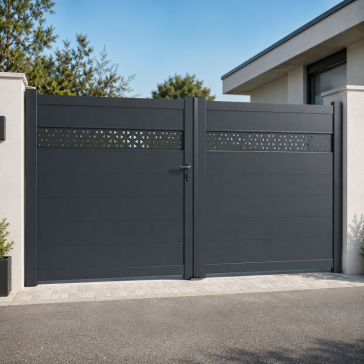 Portail Genes aluminium...