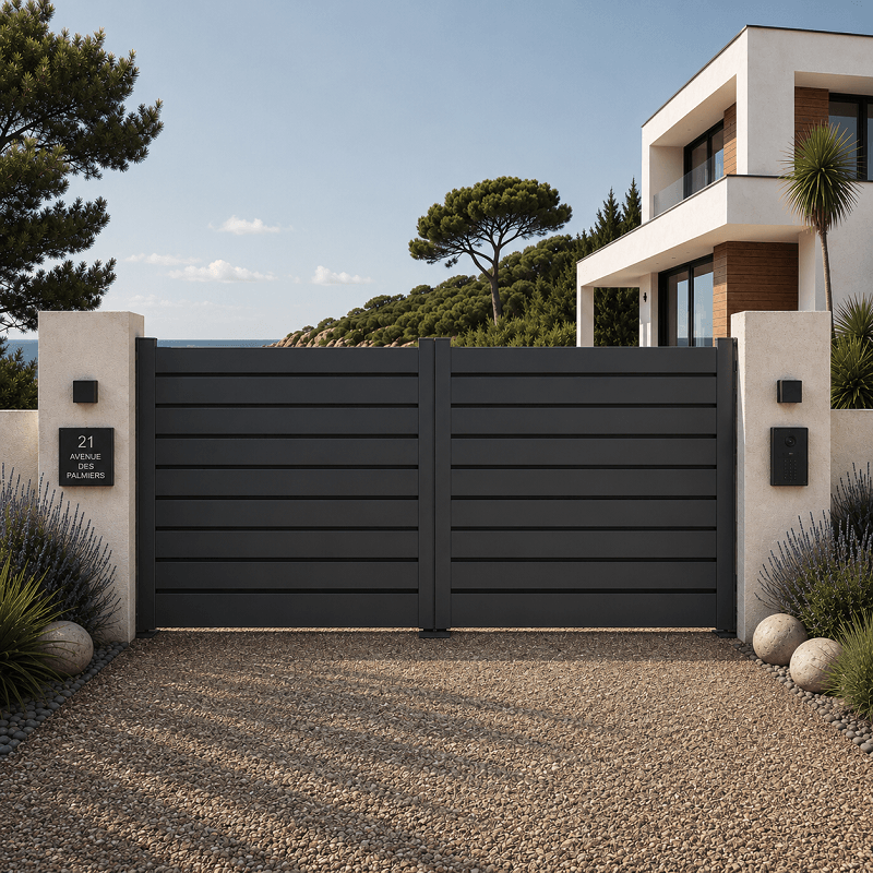 Portail persienné Orlando Battant Sur Mesure 