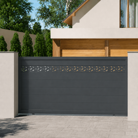 Portail Naples aluminium Coulissant Sur Mesure
