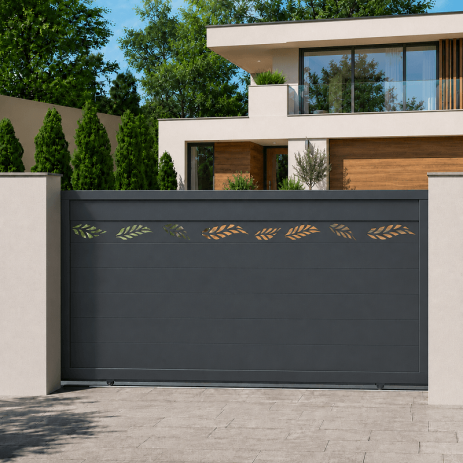 Portail Bologne aluminium Coulissant Sur Mesure