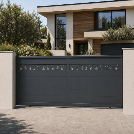 Portail Ravenne aluminium Coulissant Sur Mesure