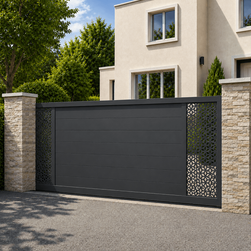 Portail Lecce aluminium Coulissant Sur Mesure