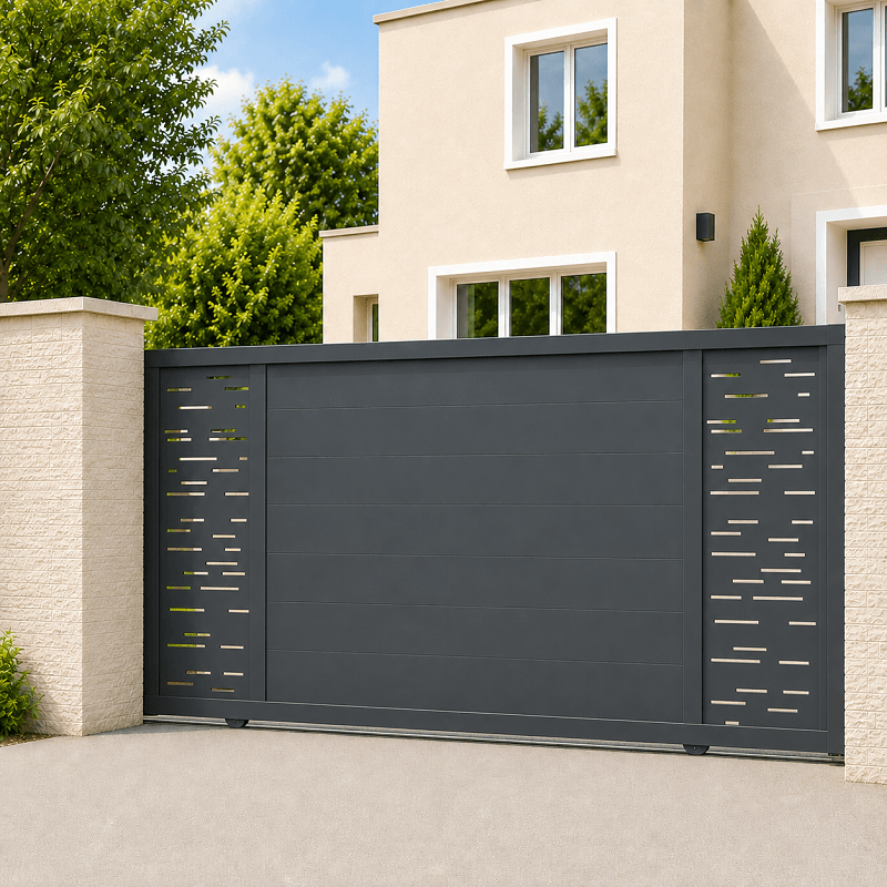 Portail Brescia aluminium Coulissant Sur Mesure