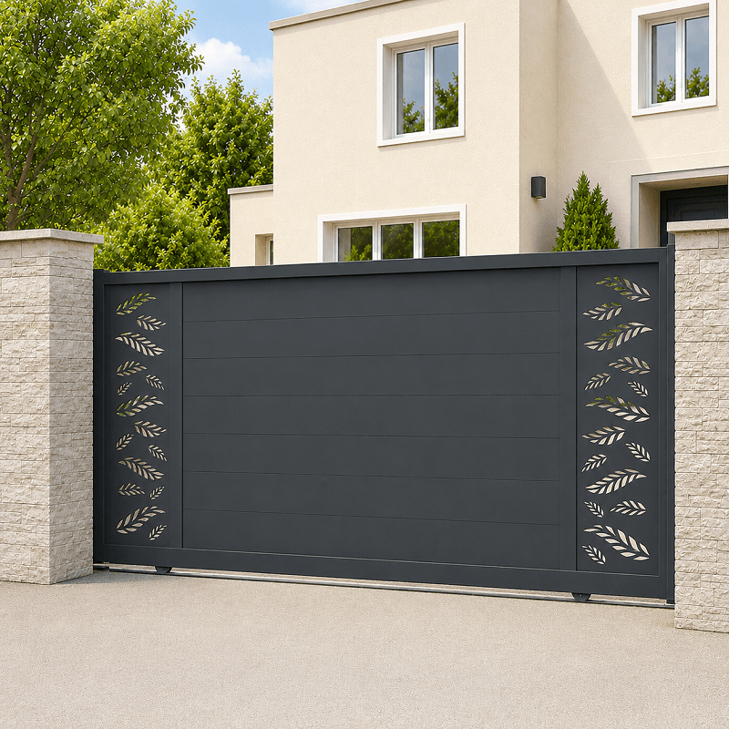 Portail Catane aluminium Coulissant Sur Mesure