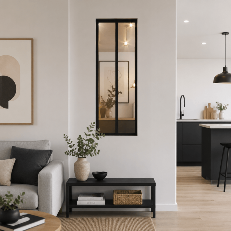DESTOCKAGE Ensemble de 2 Verrières Acier Type Atelier - Largeur 600mm - Hauteur 1200mm