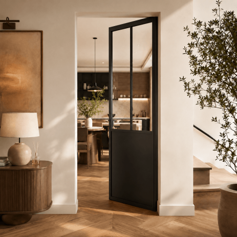 Porte Verrière Aluminium Type Atelier Sur Mesure