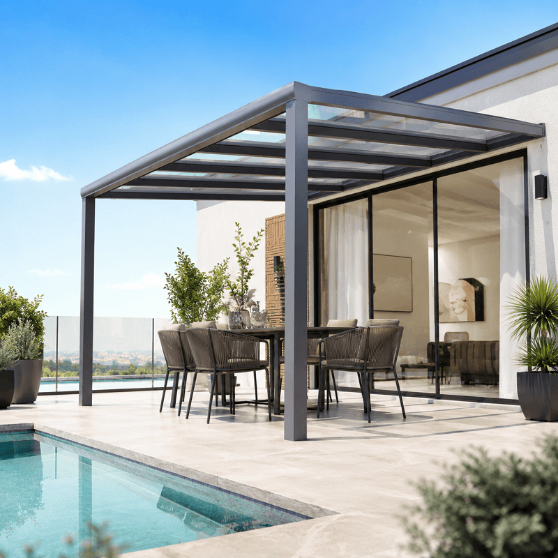 Pergola Aluminium STARTER 4x3m Toit en verre