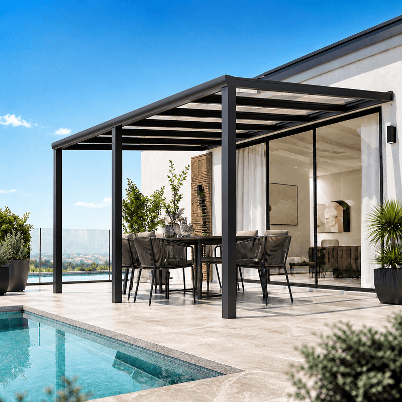 Pergola Aluminium STARTER 5x3m Toit en verre