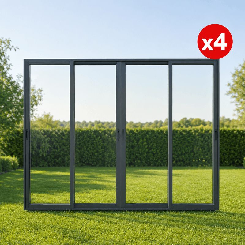 Fermeture de Pergola Toit Plat 3x3 M