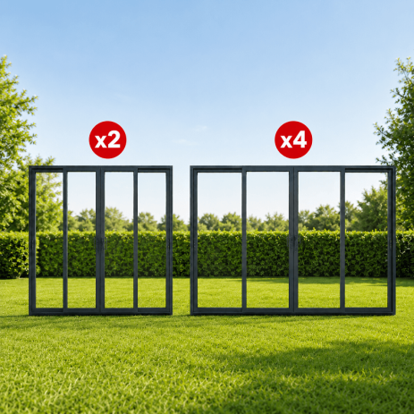 Fermeture de Pergola Toit Plat 6x3 M