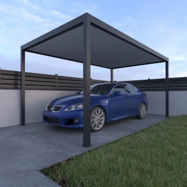 Carport aluminium toit plat...