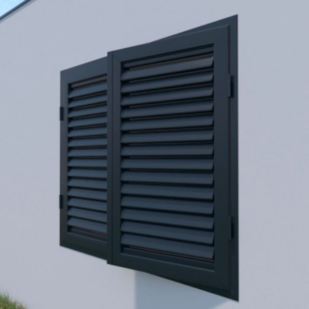 Volet Battant BSO Brise Soleil Orientable Aluminium 2 Vantaux