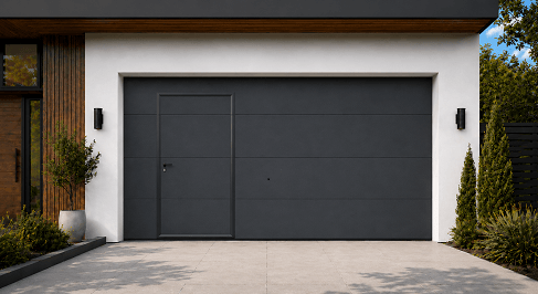 Porte de Garage Sectionnelle 40 mm avec Portillon