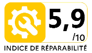 Indice de réparabilité – Note 5,9/10