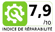 Indice de réparabilité – Note 7,9/10