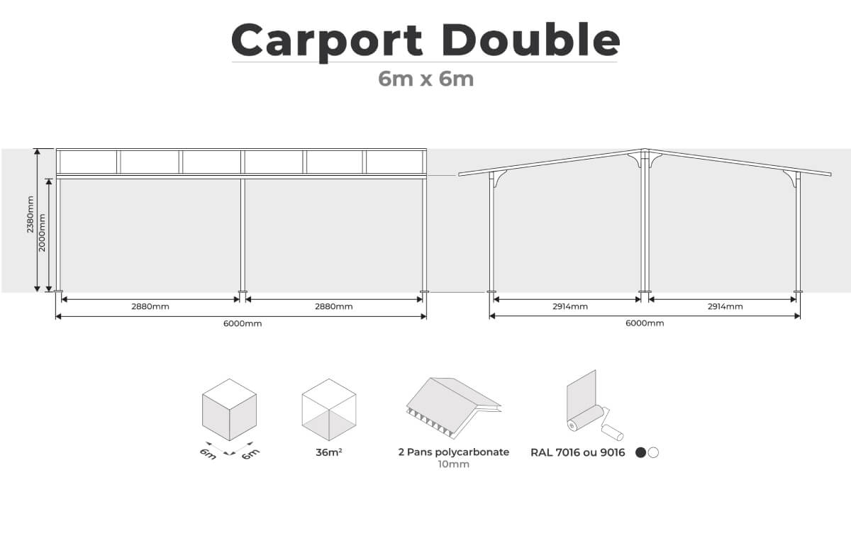 Carport double