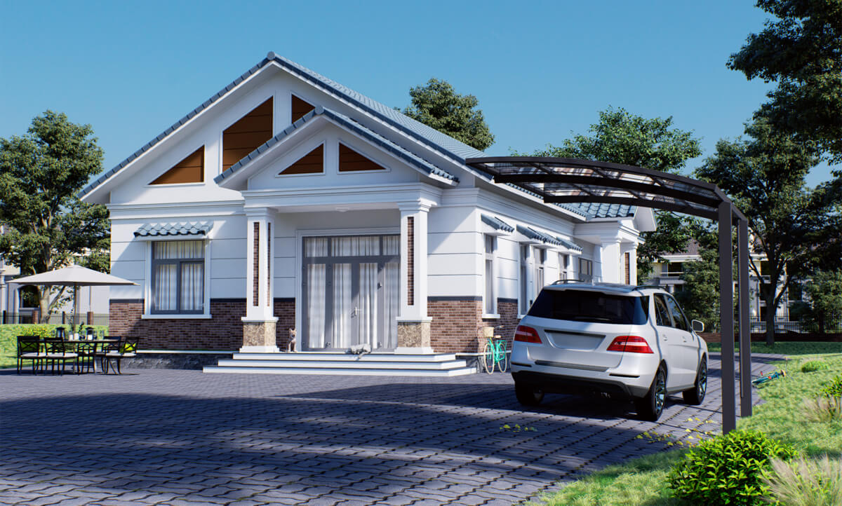 Carport Aluminium 2 Poteaux STARTER 5000x3000 mm