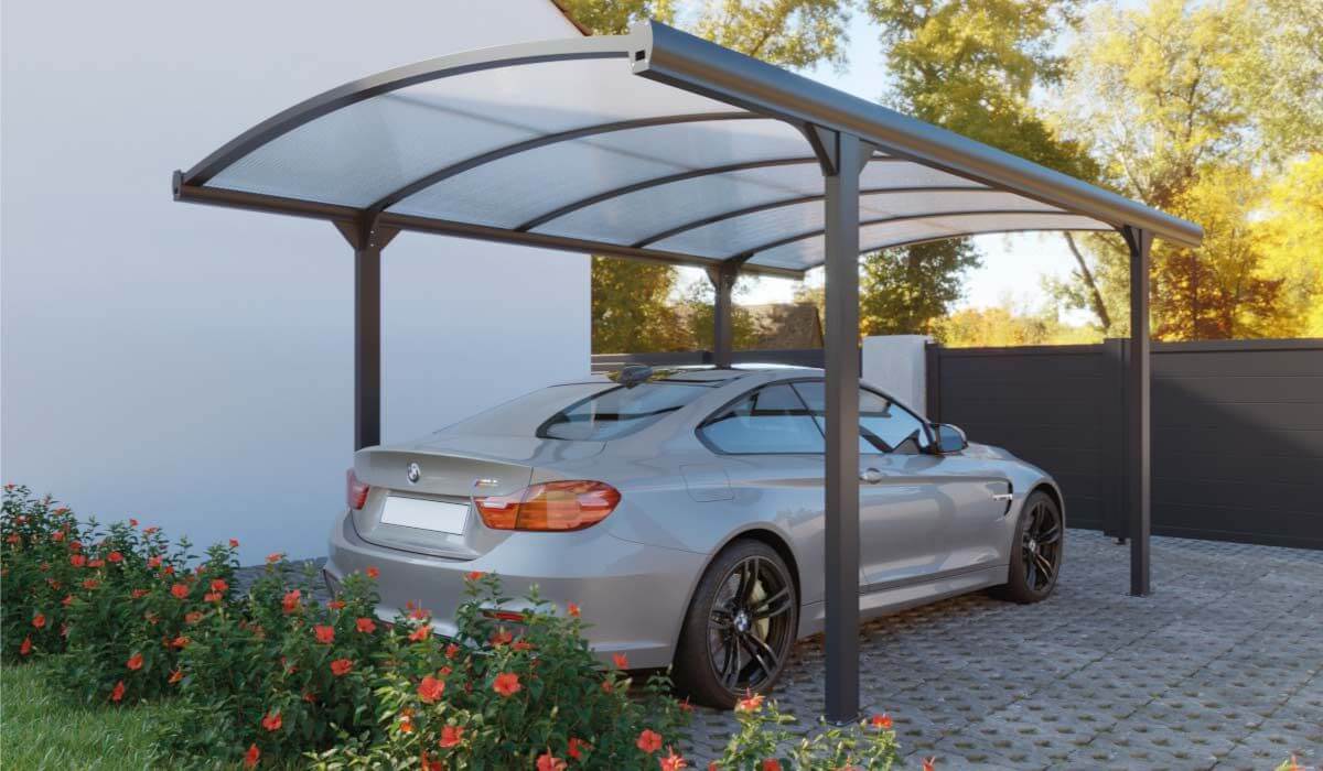 Carport Aluminium Cintré 5x3 m