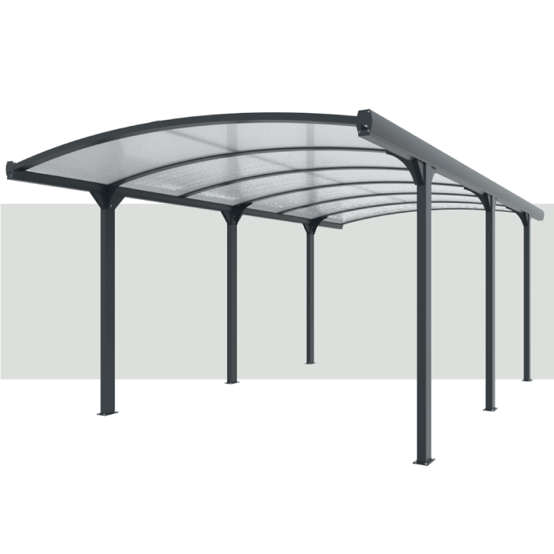 Fournitures Carport Aluminium Cintré 6000x3000 mm