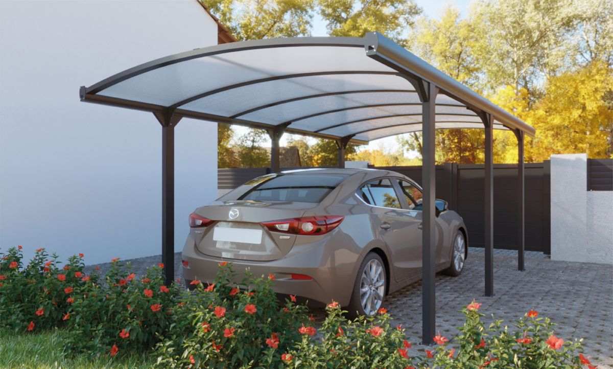 Carport Aluminium Cintré 6000x3000 mm