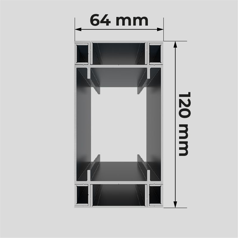 Poteau  Carport Aluminium Adossé Classique Toiture en Polycarbonate Renforcé sur Mesure