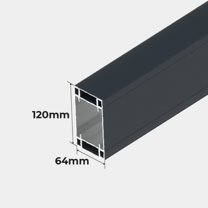 Support Arrière Carport Aluminium Adossé Classique Toiture en Polycarbonate Renforcé sur Mesure