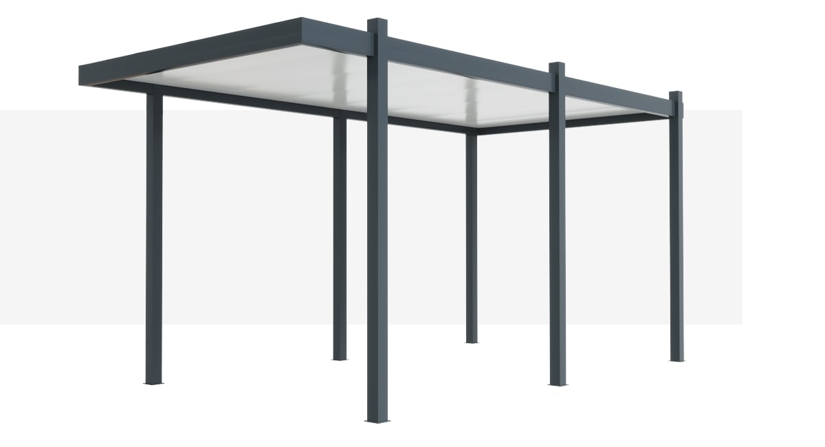 Fournitures Carport Aluminium Toit Plat Autoporté Camping Car Design Sur Mesure