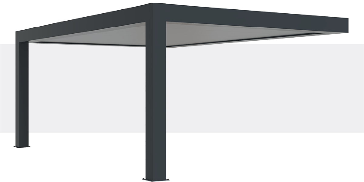 Fournitures Carport Aluminium Toit Plat Adossé Géant Sur Mesure