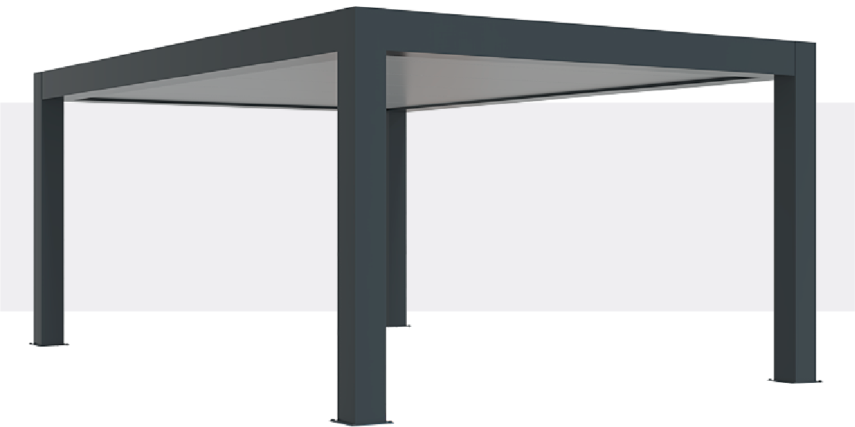 Fournitures Carport Aluminium Toit Plat Autoporté Géant Sur Mesure