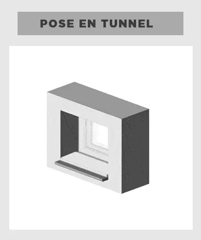 Pose en tunnel