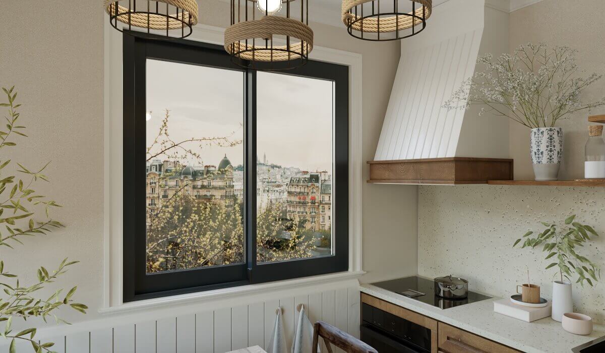 Fenêtre Coulissante Aluminium 2 Vantaux Sur Mesure