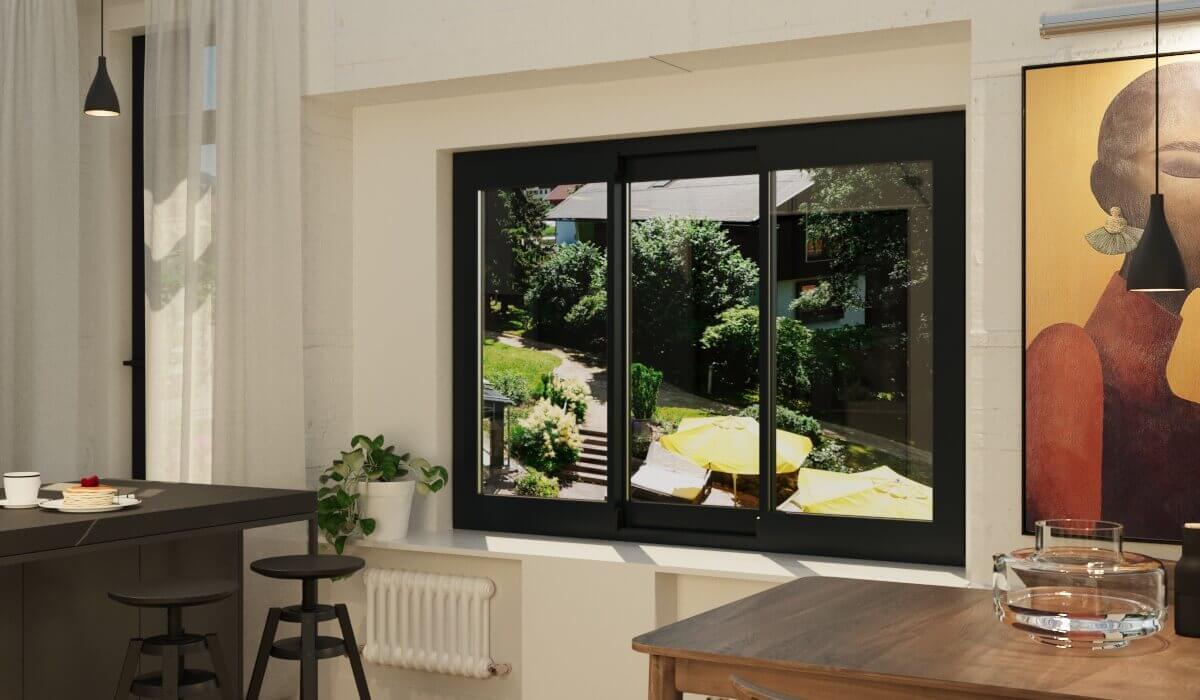 Fenêtre Coulissante Aluminium 3 Vantaux Sur Mesure