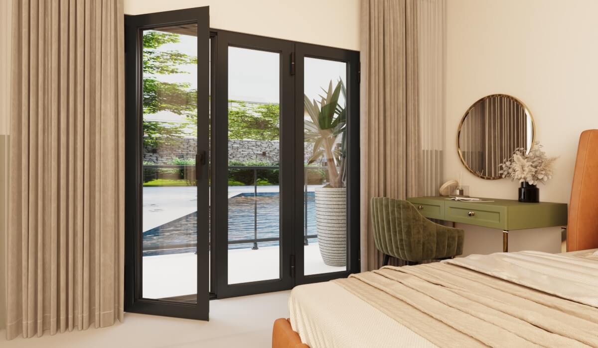 Porte-Fenêtre Aluminium 3 Vantaux Sur Mesure