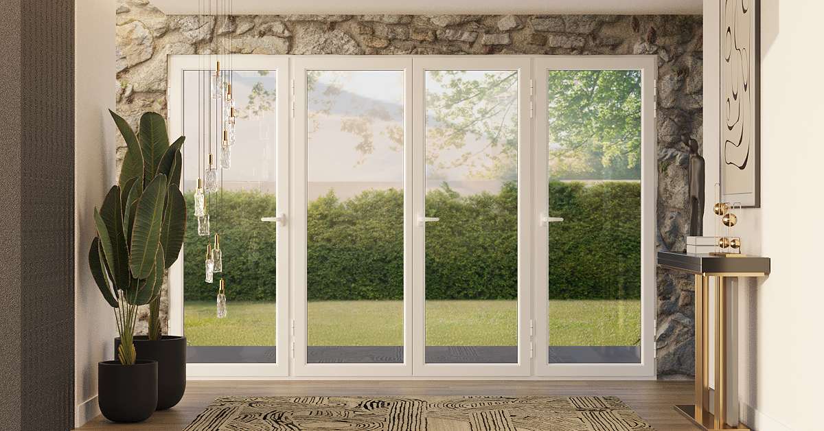Porte-Fenêtre PVC 4 Vantaux Sur Mesure