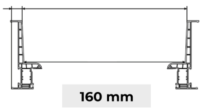 Tapée d'Isolation 160 mm Porte-Fenêtre PVC 4 Vantaux