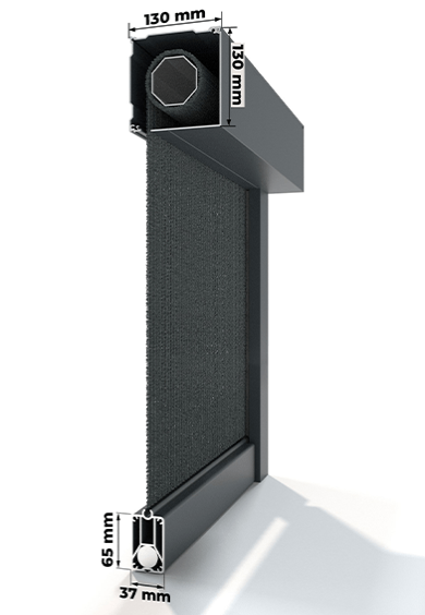 Mesures du Store Vertical Zip