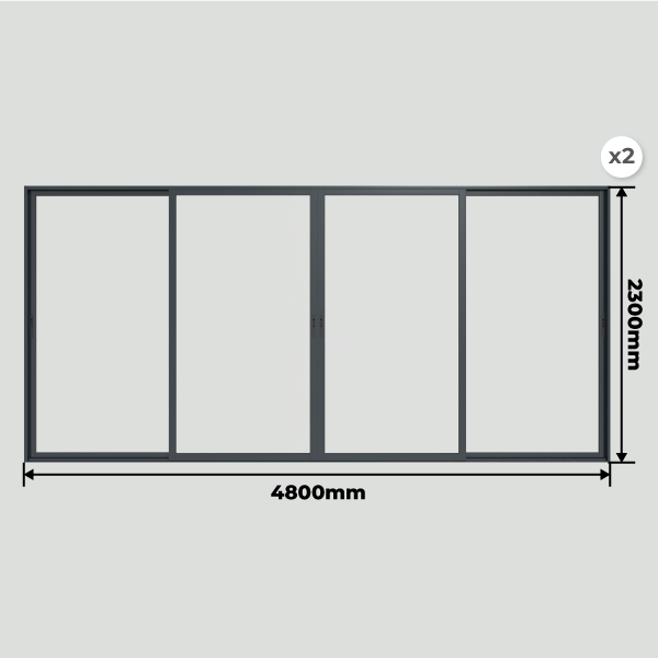 Profondeur Fermeture de Pergola toit plat 5000 x 3000 mm